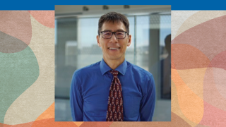 Image - the speaker and multicolored background