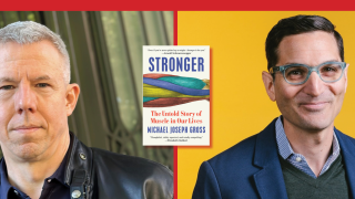 Image - the speakers and a book cover