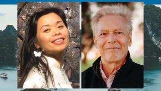 Image - the speakers and Vietnamese coastline