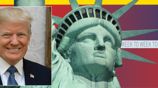 Image - Statue of Liberty, Donald Trump