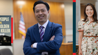 Image - the speakers and a book cover