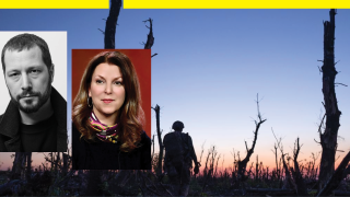 Image - scene from ‘2000 Meters to Andriivka’ and filmmakers