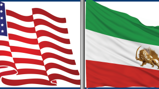 Image - flags of Iran and United States